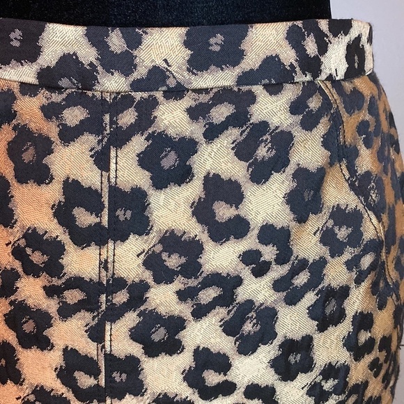 ANN Taylor gold pattern pencil skirt - Picture 2 of 7